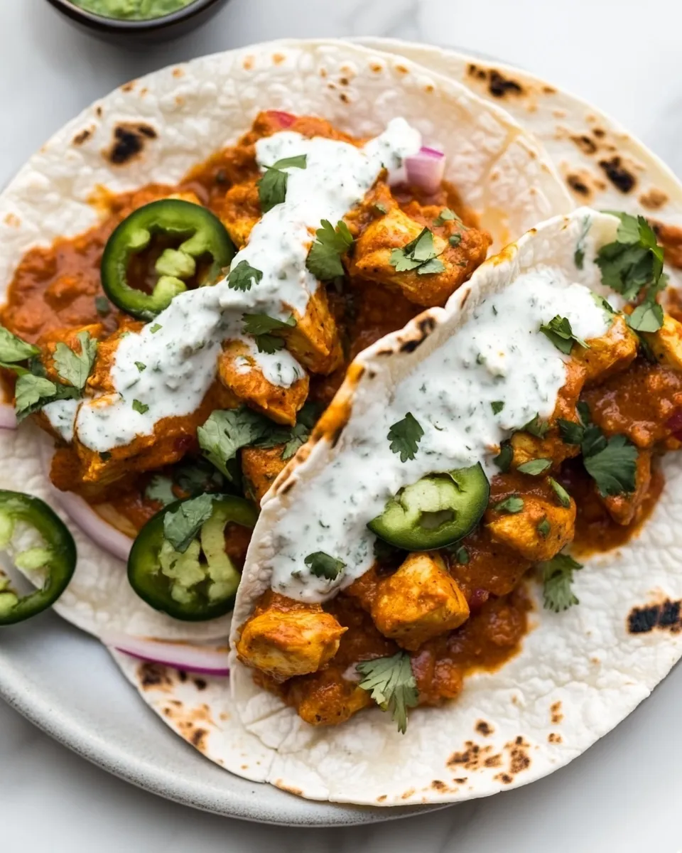Delicious Chicken Tikka Masala Tacos dish photo