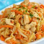 Homemade Chicken and Cabbage Stir Fry photo