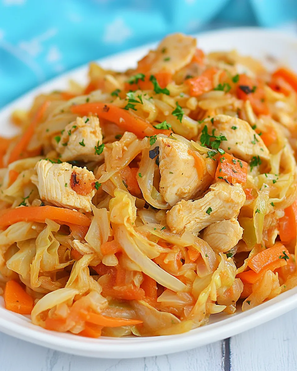 Homemade Chicken and Cabbage Stir Fry photo