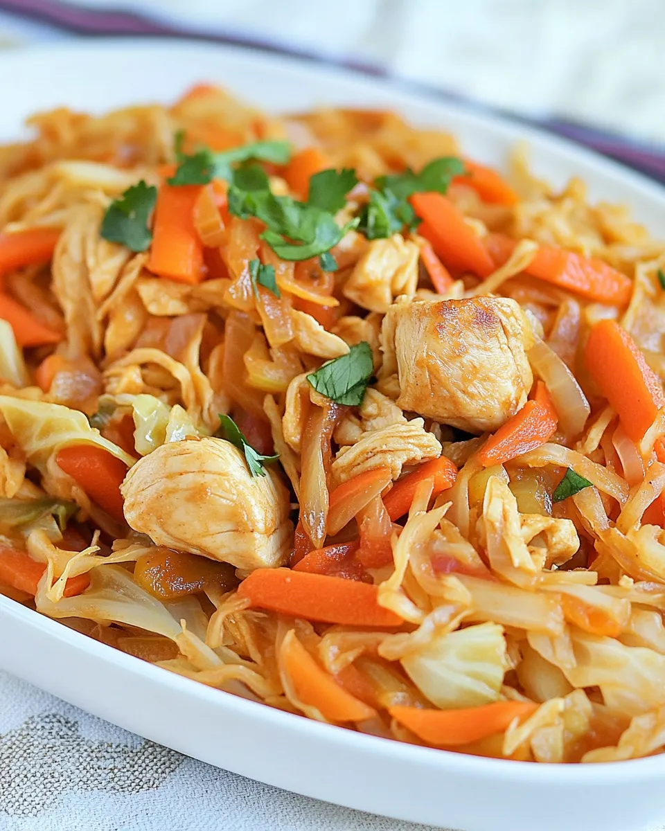Classic Chicken and Cabbage Stir Fry image