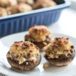 Homemade Chicken and Cheese Stuffed Mushrooms photo