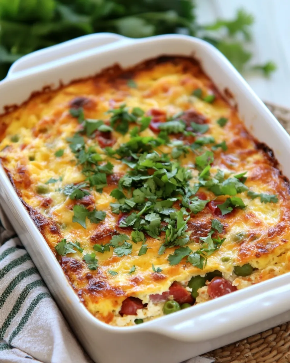 Easy Chiles Rellenos Breakfast Strata with Optional Chorizo recipe photo