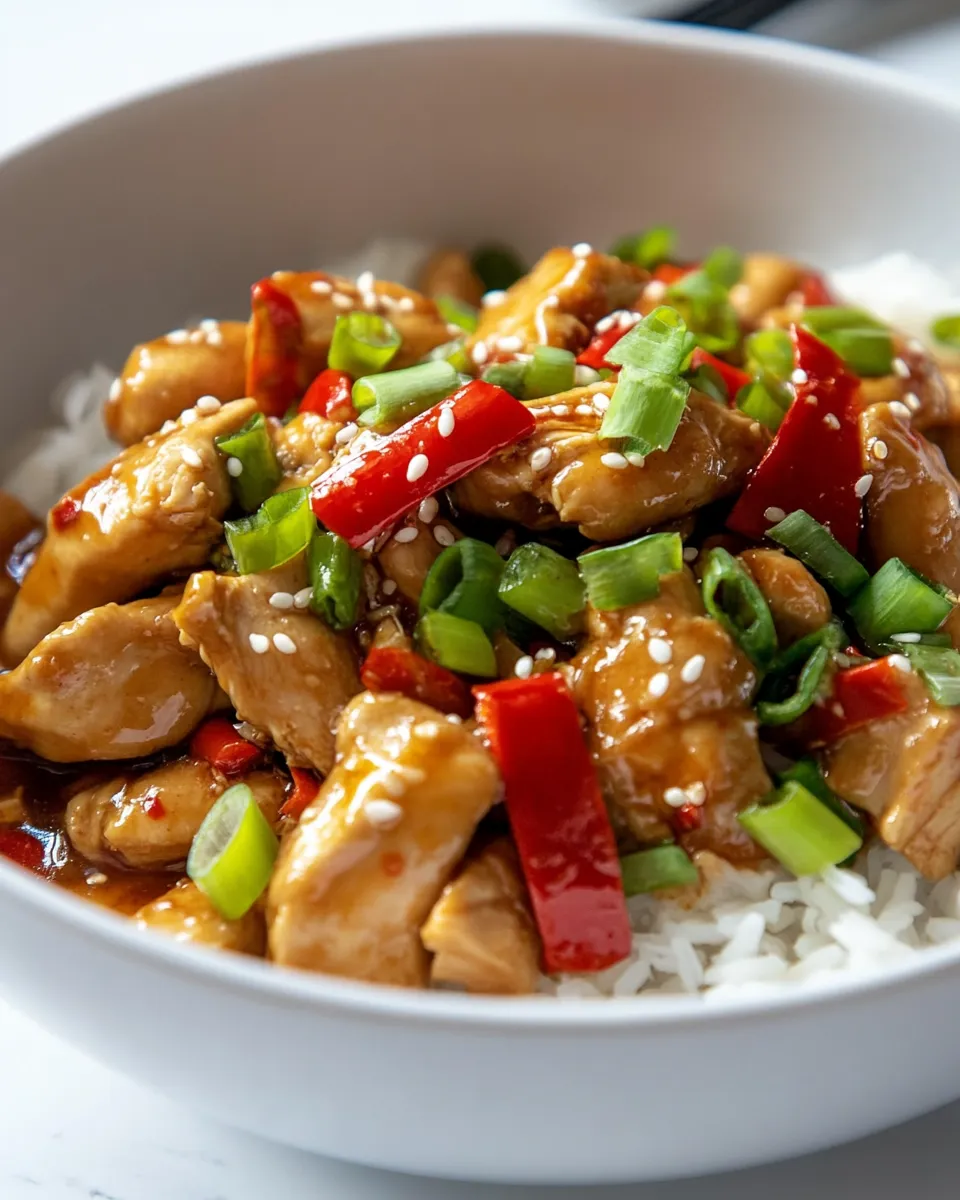 Homemade Chinese Chicken with Garlic Sauce photo