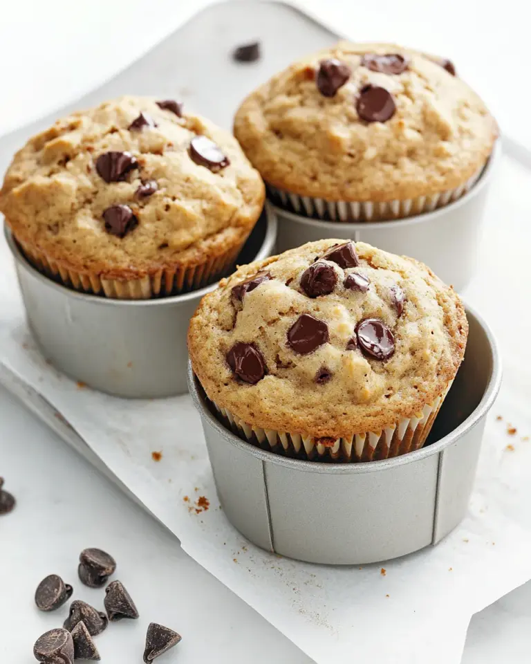 Homemade Chocolate Chip Banana Bread Muffins photo