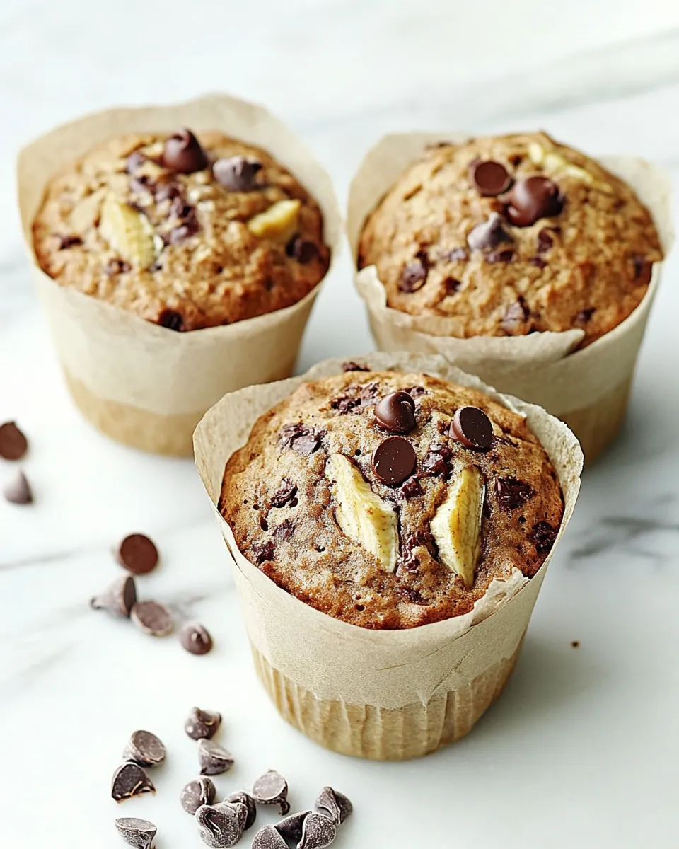Classic Chocolate Chip Banana Bread Muffins image