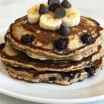 Homemade Chocolate Chip Banana Pancakes photo