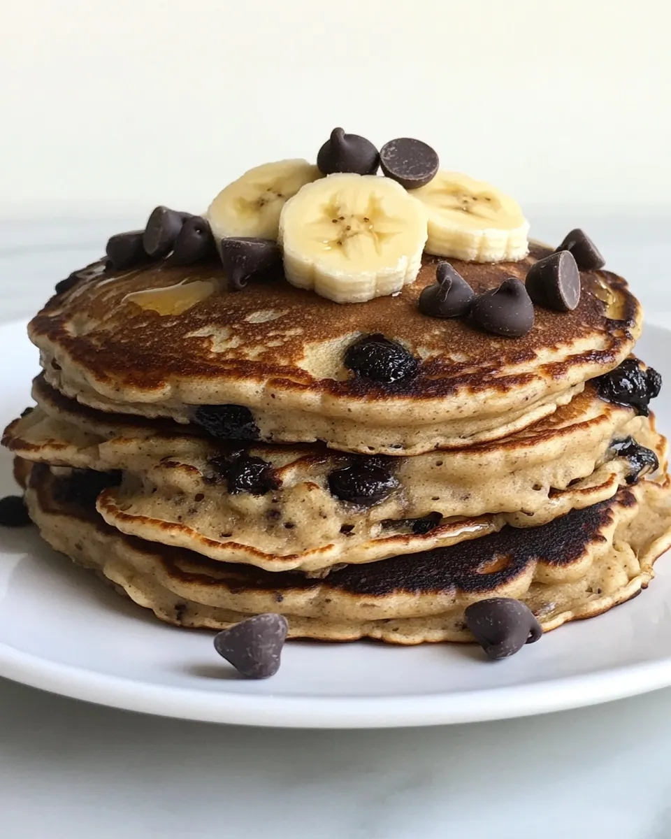 Classic Chocolate Chip Banana Pancakes image
