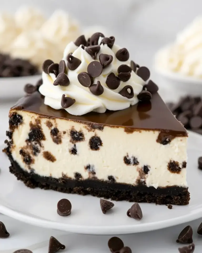 Homemade Chocolate Chip Cheesecake photo