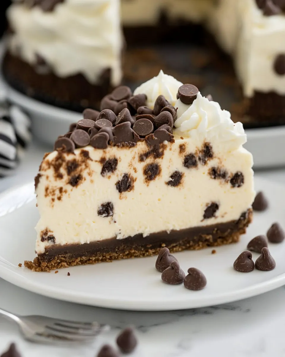 Delicious Chocolate Chip Cheesecake shot