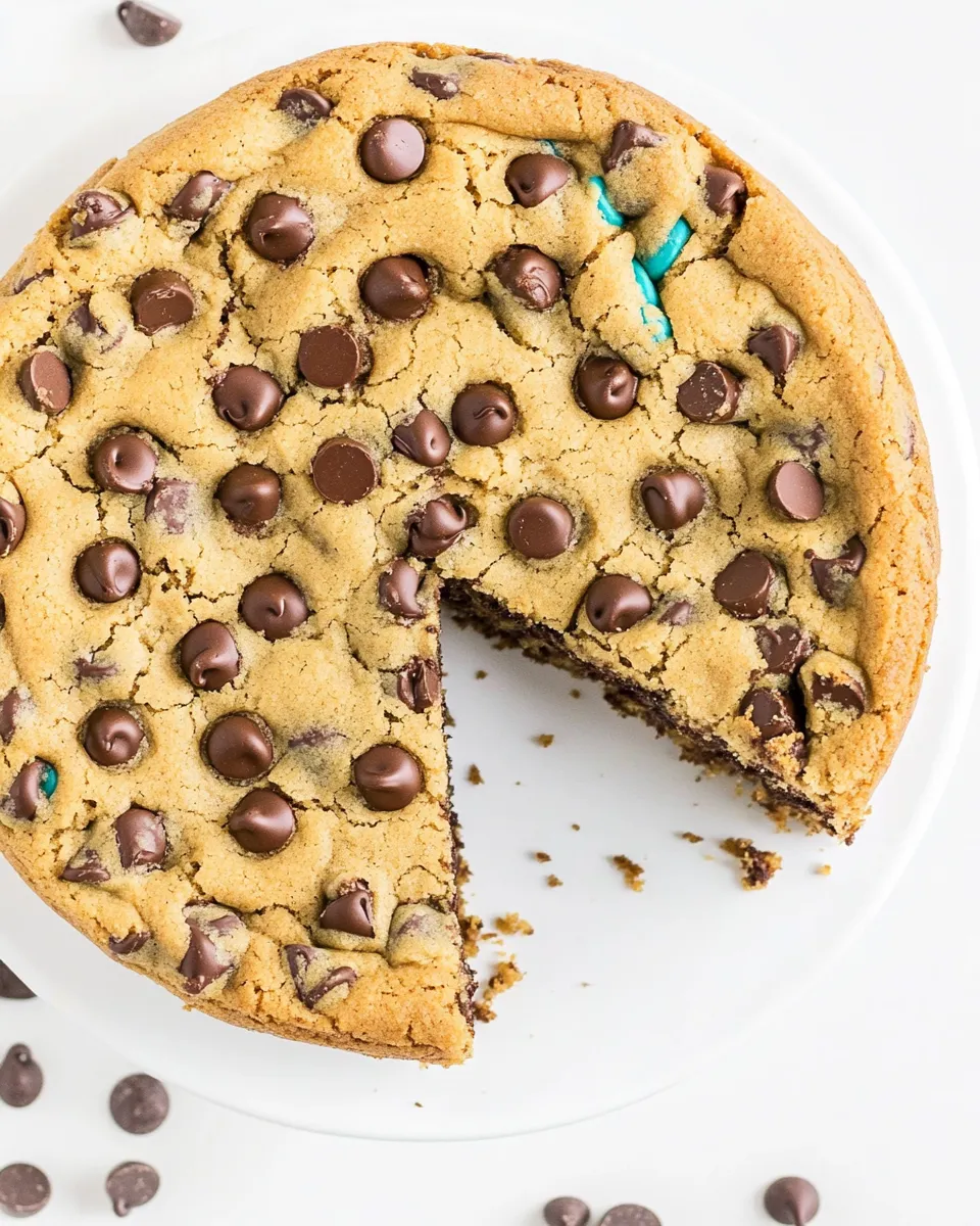 Homemade Chocolate Chip Cookie Cake photo