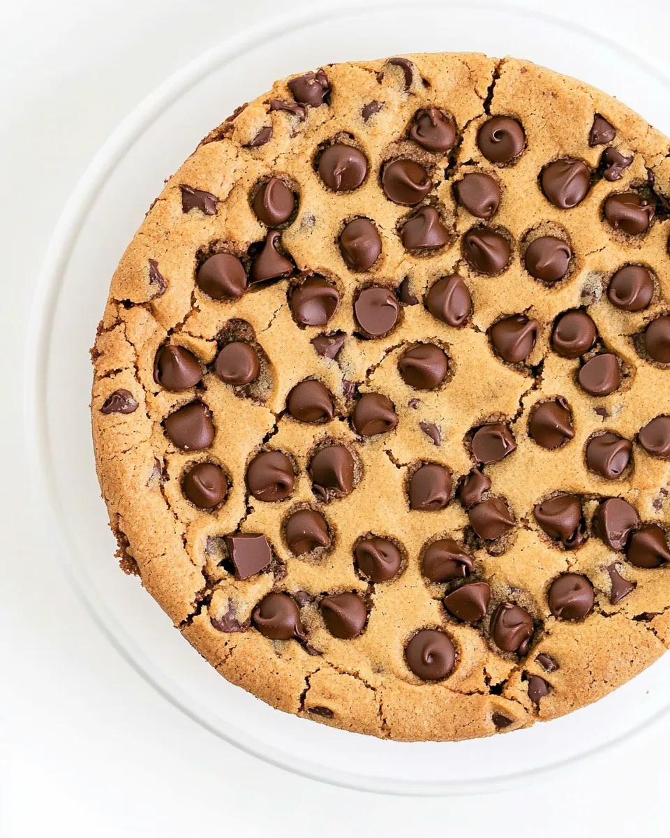 Easy Chocolate Chip Cookie Cake recipe photo