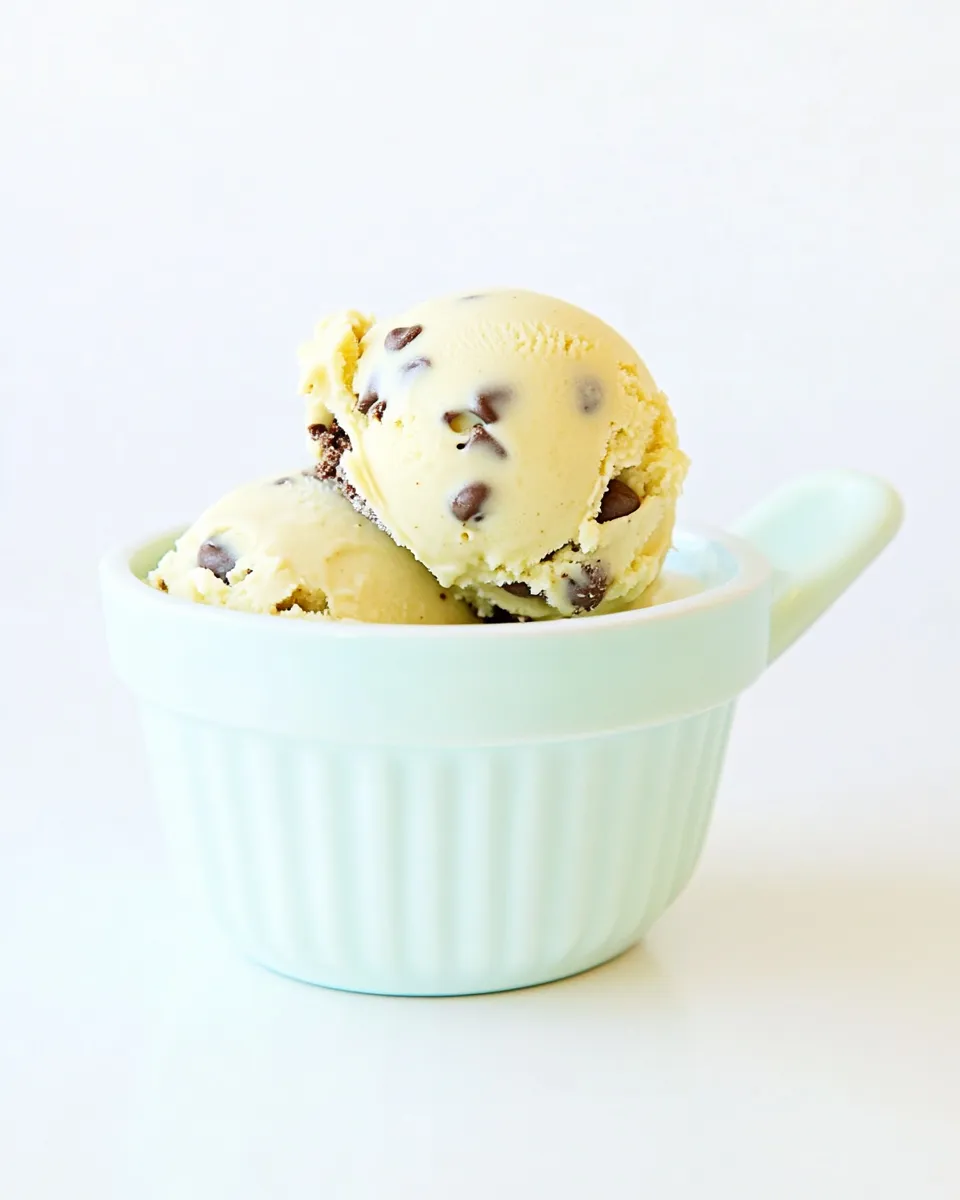 Easy Chocolate Chip Cookie Dough Ice Cream shot