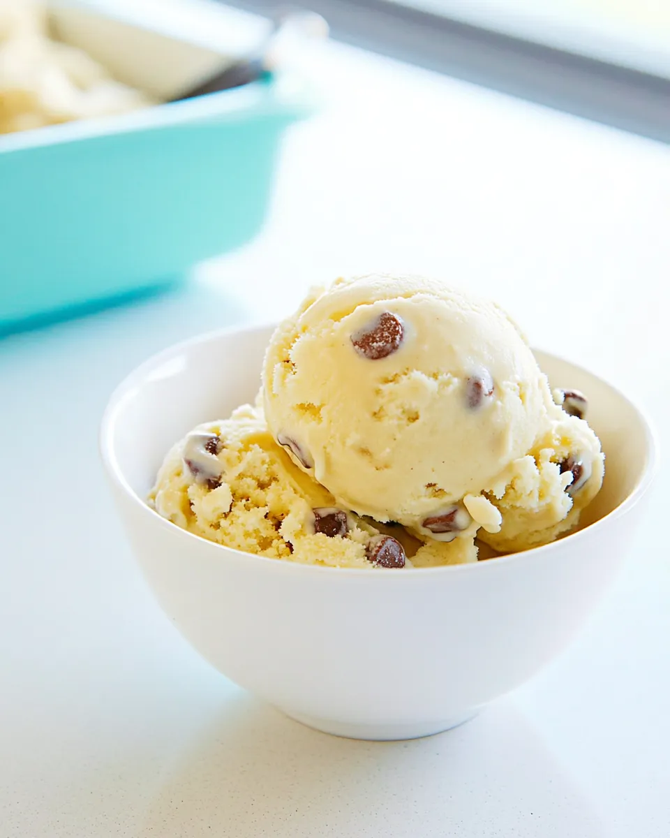 Delicious Chocolate Chip Cookie Dough Ice Cream recipe image