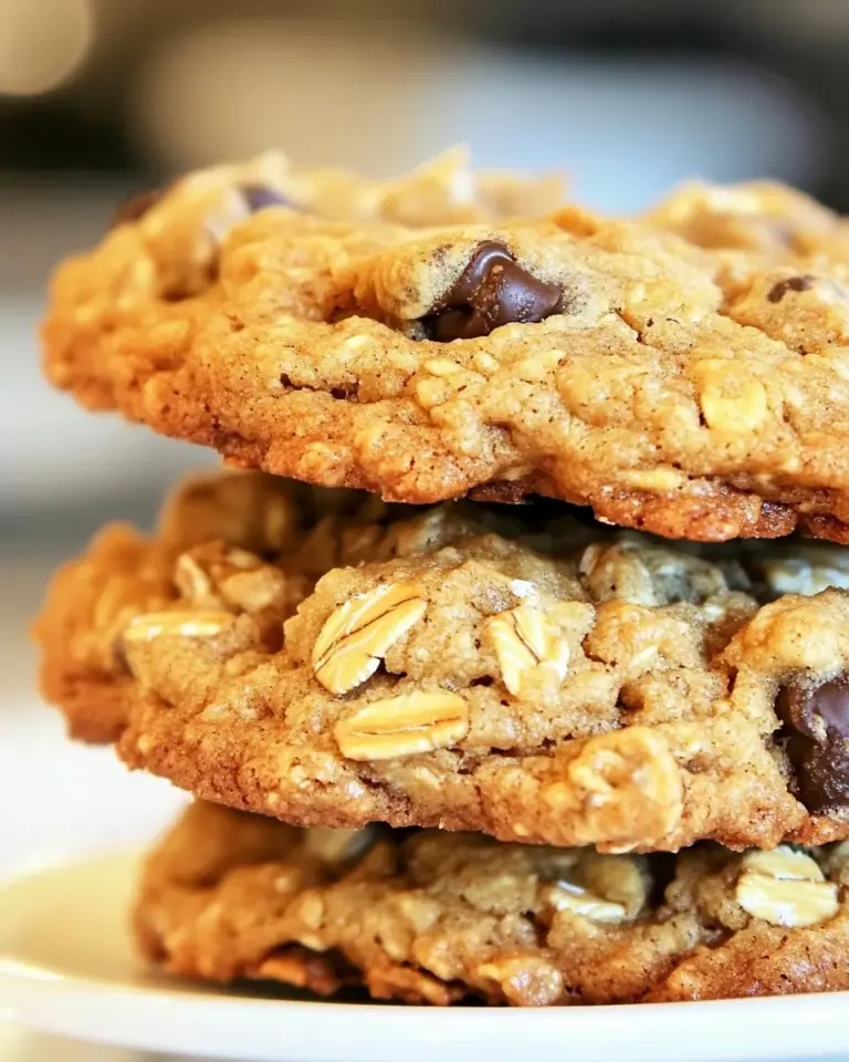 Homemade Chocolate Chip Peanut Butter Oatmeal Cookies Recipe photo