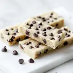Homemade Chocolate Chip Shortbread Cookie Bars photo