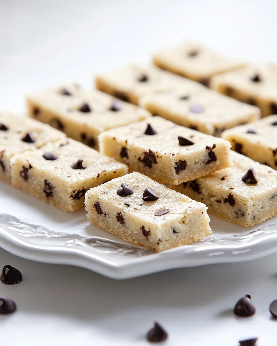 Classic Chocolate Chip Shortbread Cookie Bars image