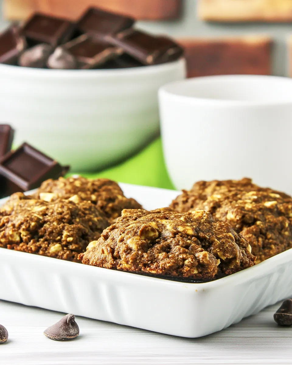 Quick Chocolate Chunk Breakfast Cookies shot