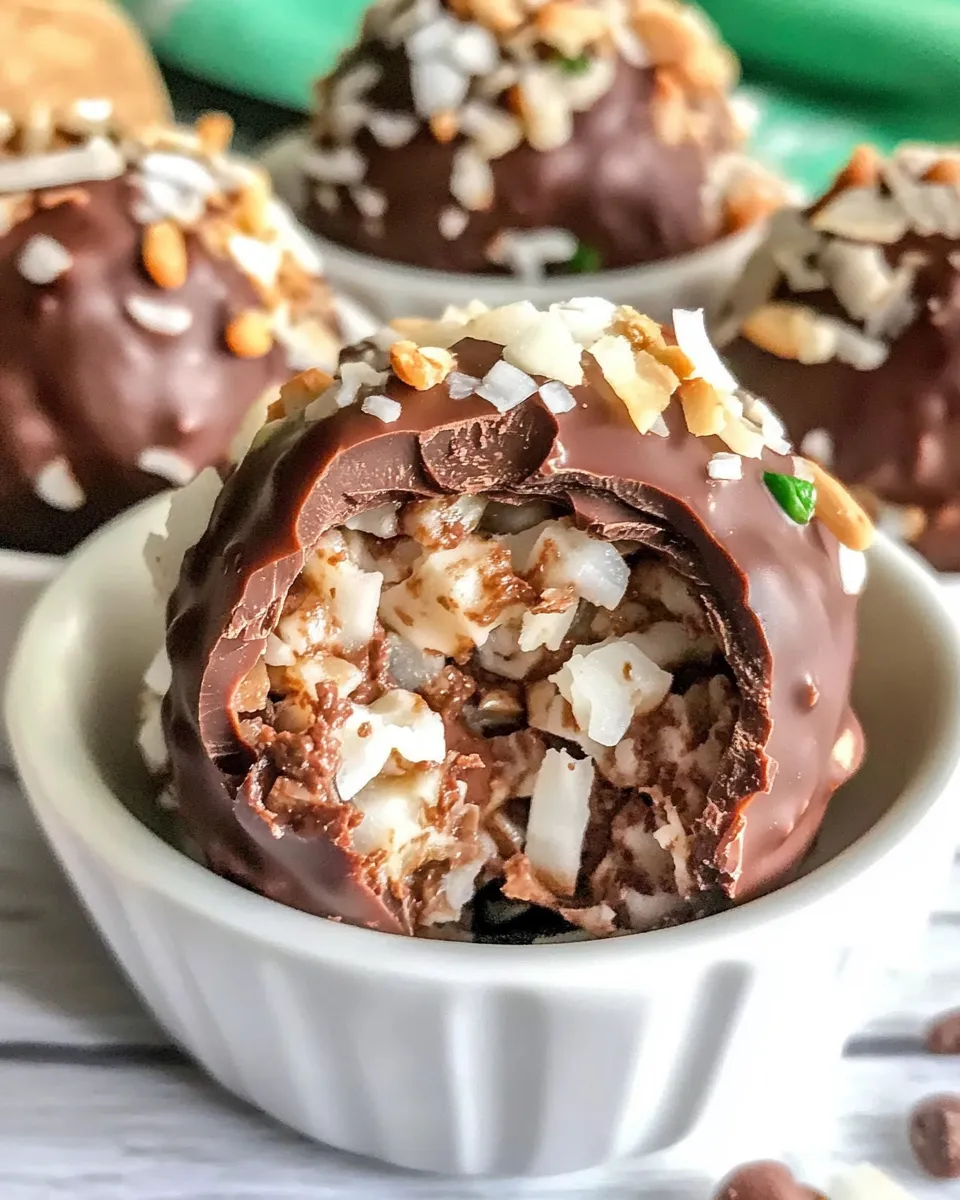 Delicious Chocolate Coconut Balls image