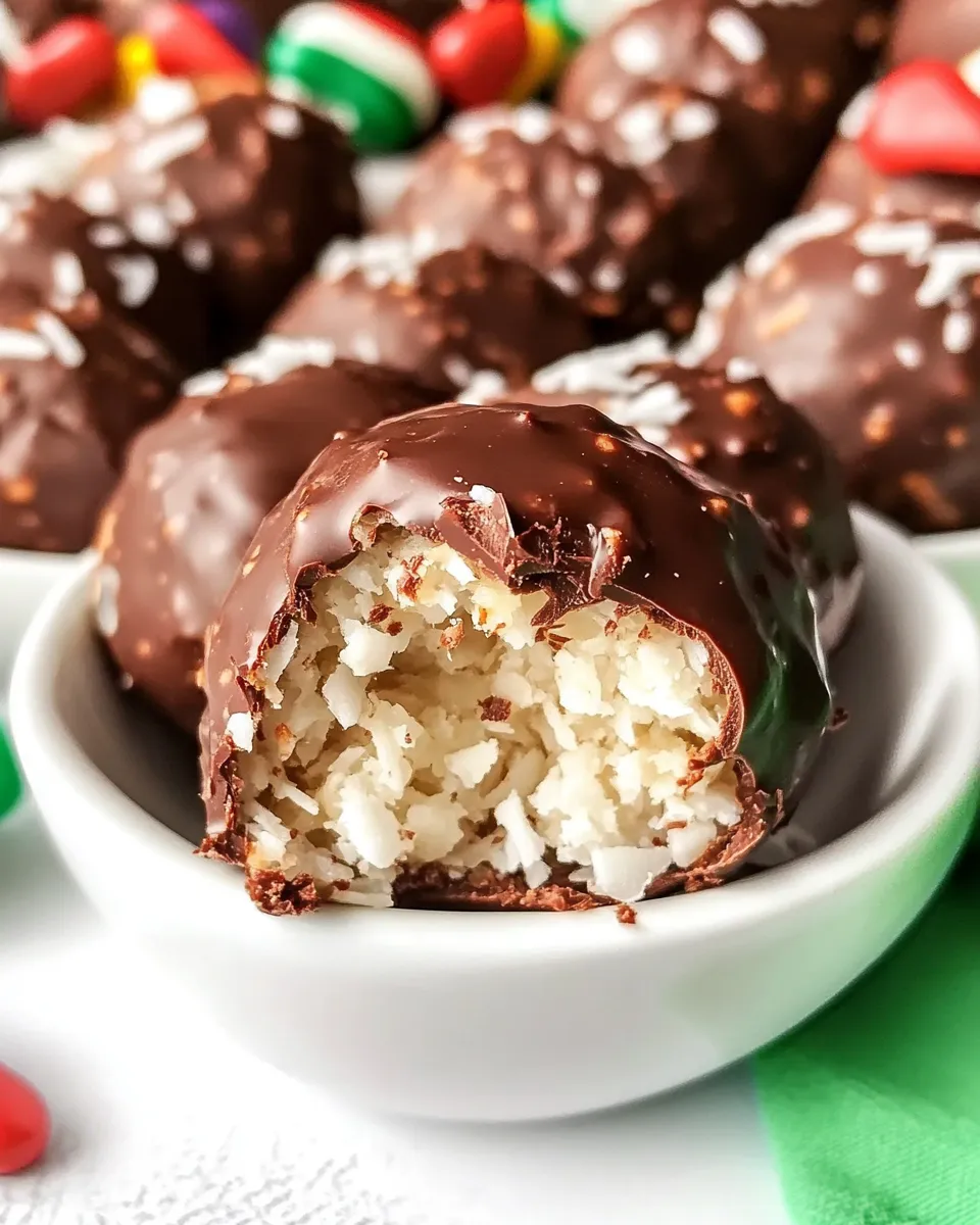 Easy Chocolate Coconut Balls recipe photo