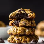 Homemade Chocolate Coconut Banana Bread Breakfast Cookies photo