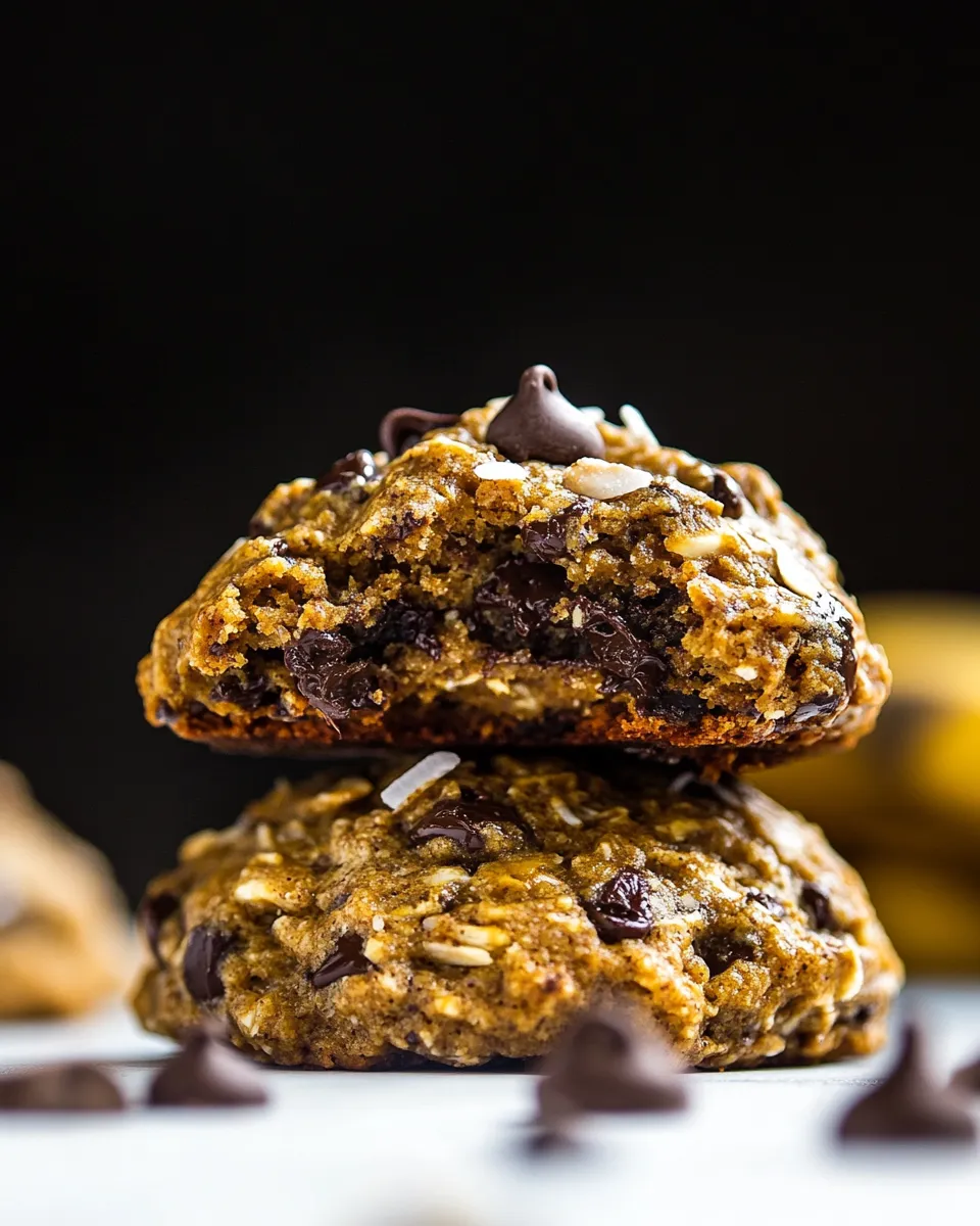 Delicious Chocolate Coconut Banana Bread Breakfast Cookies image