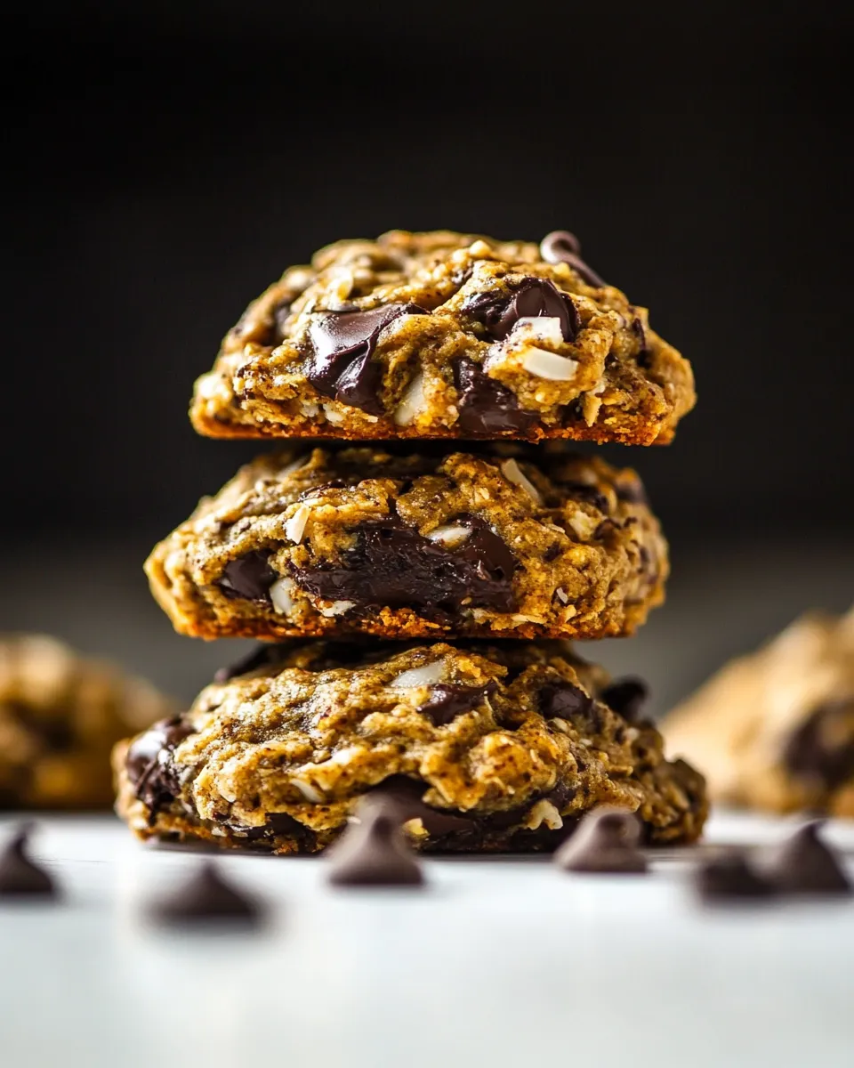 Sweet Chocolate Coconut Banana Bread Breakfast Cookies shot