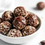 Homemade Chocolate Coconut Date Balls photo