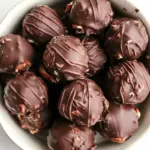 Homemade Chocolate Covered Pecan Butter Truffles photo