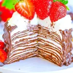 Homemade Chocolate Crepe Cake Recipe photo