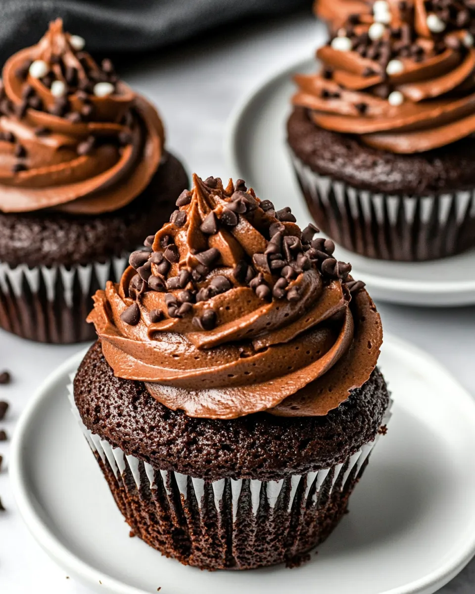 Homemade Chocolate Cupcakes photo