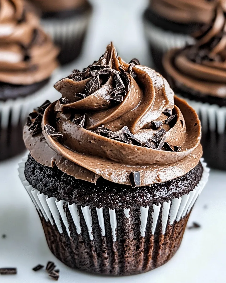Delicious Chocolate Cupcakes shot