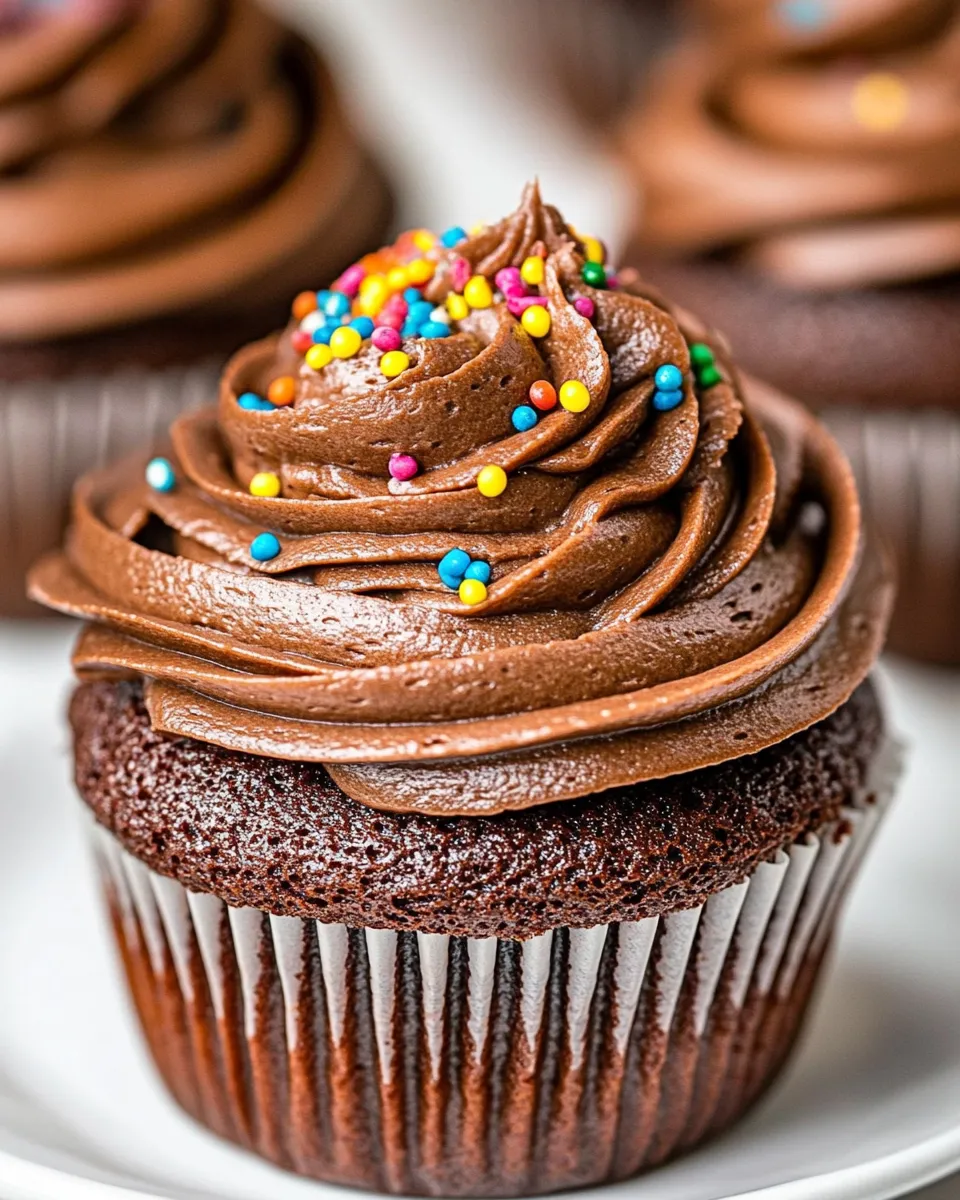 Easy Chocolate Cupcakes with Fudge Frosting recipe photo