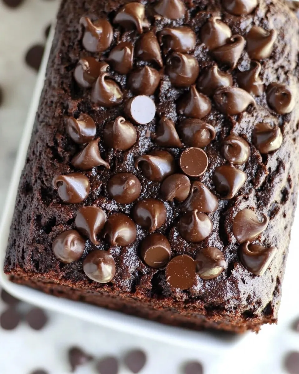 Easy Chocolate Gluten Free and Vegan Banana Bread recipe photo