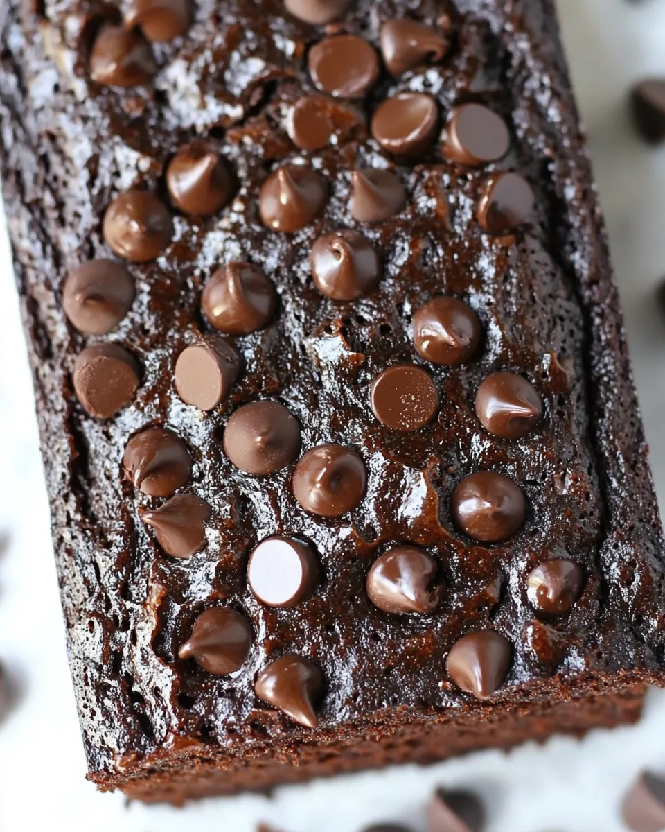 Delicious Chocolate Gluten Free and Vegan Banana Bread shot