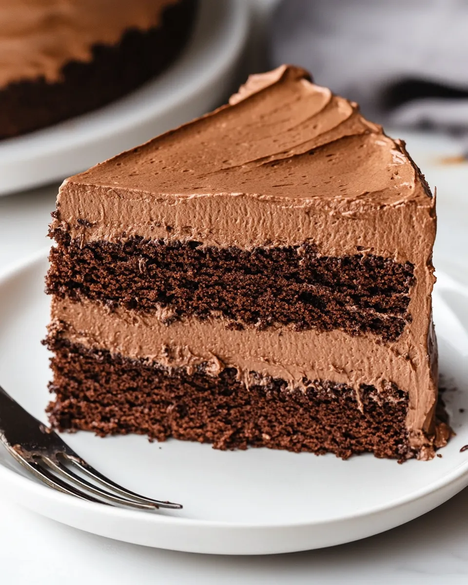 Homemade Chocolate Mousse Cake photo