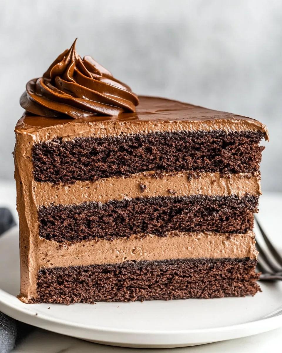 Classic Chocolate Mousse Cake image