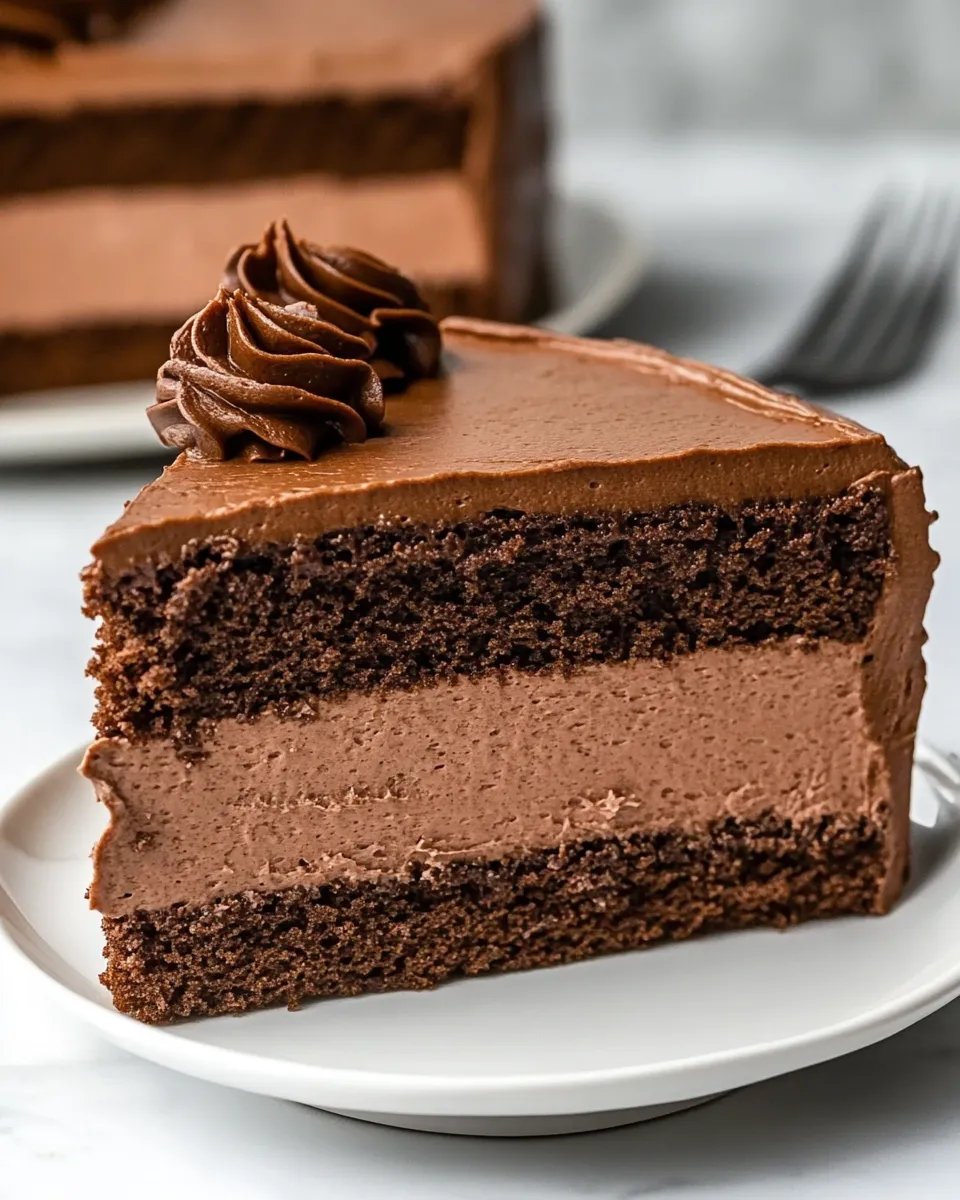 Easy Chocolate Mousse Cake recipe photo