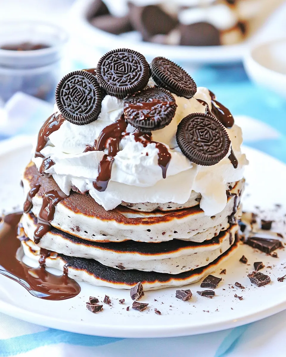 Best Chocolate Oreo Pancakes Recipe dish photo