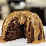 Homemade Chocolate Pound Cake with Caramel Icing photo