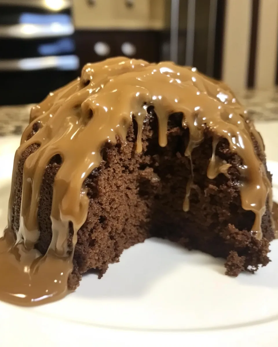 Easy Chocolate Pound Cake with Caramel Icing recipe photo