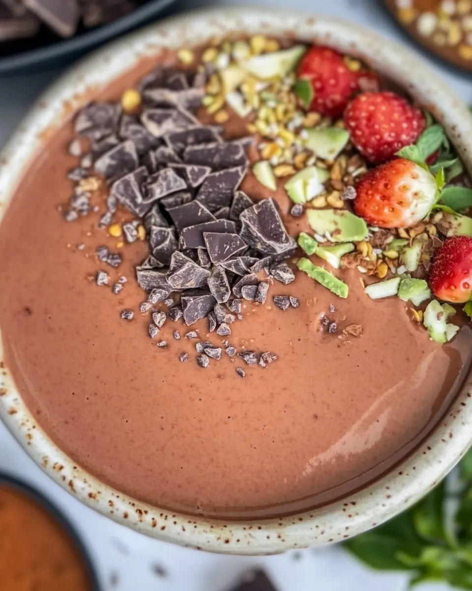Easy Chocolate Smoothie Bowl recipe photo