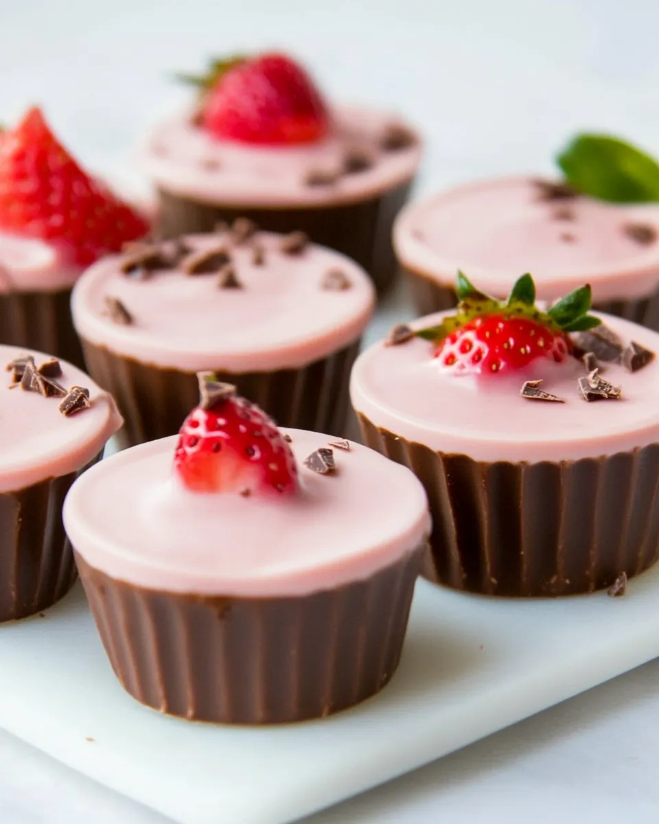 Classic Chocolate Strawberry Cups image