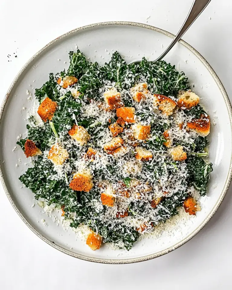 Homemade Chopped Kale Caesar Salad photo