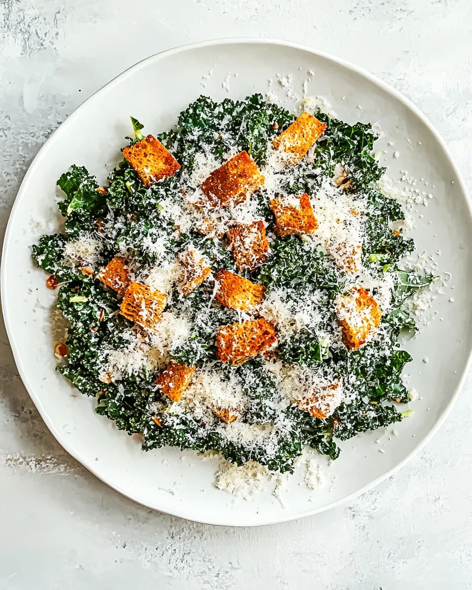 Classic Chopped Kale Caesar Salad image