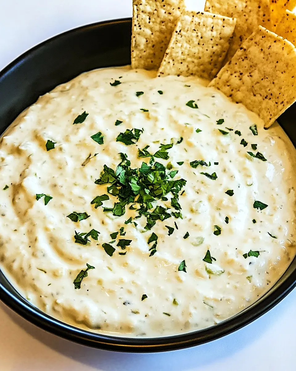 Easy Chuys Creamy Jalapeno Dip shot