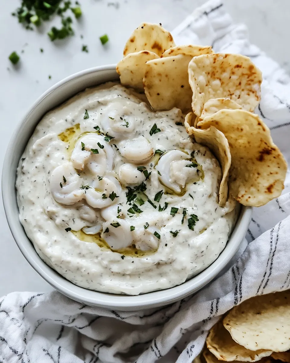 Delicious Clam Dip shot