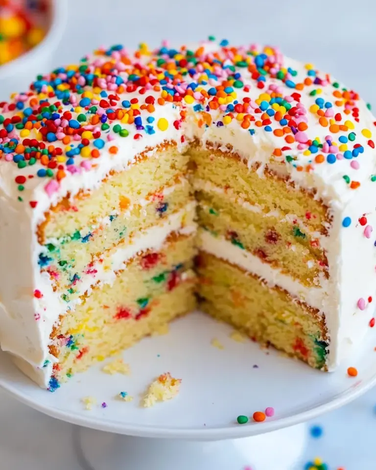 Homemade Classic Birthday Cake Recipe photo