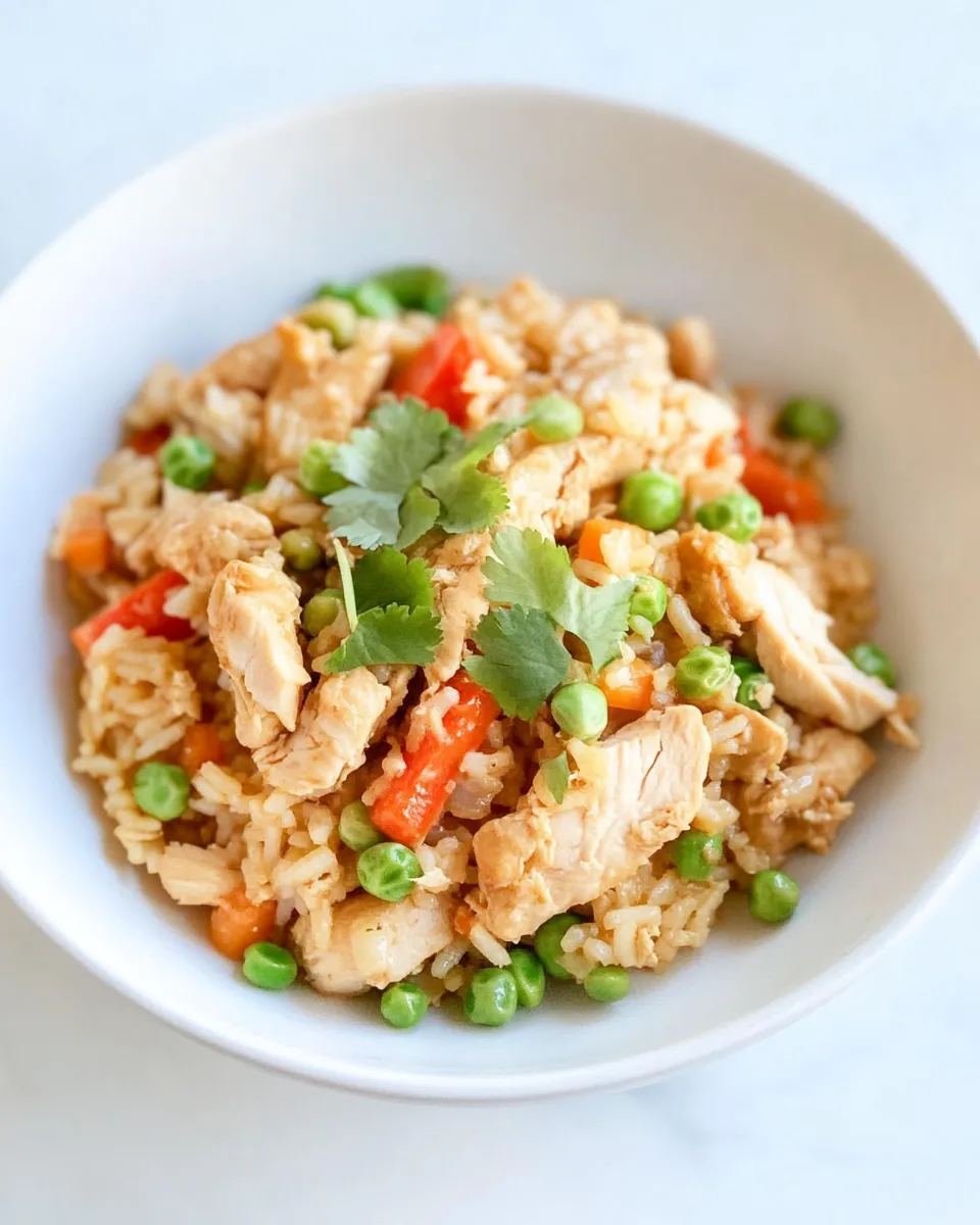 Homemade Clean Eating Chicken Fried Rice photo