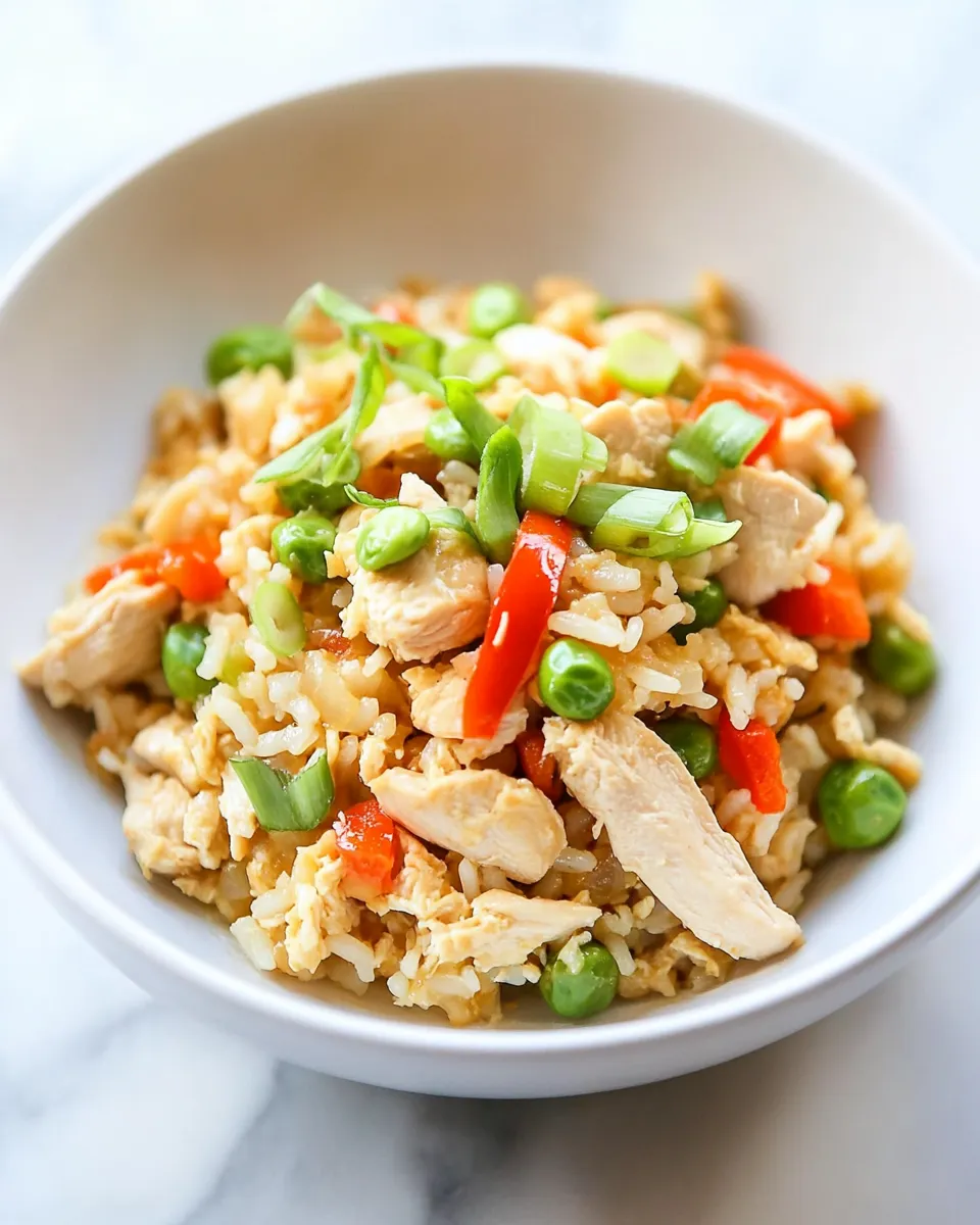 Easy Clean Eating Chicken Fried Rice image