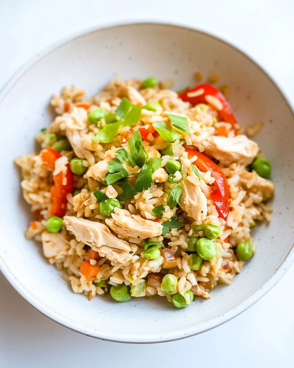Quick Clean Eating Chicken Fried Rice shot